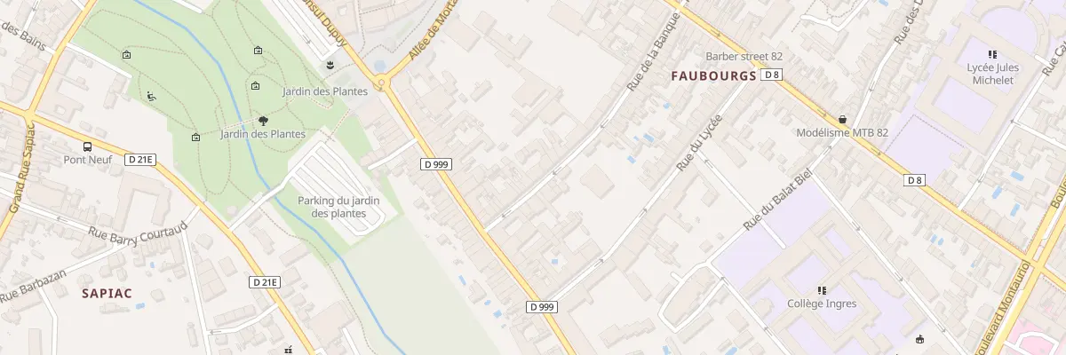 Plan du 40 Rue de la Banque à Montauban
