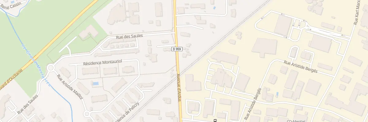 Plan du 40 Rte de Molières à Montauban