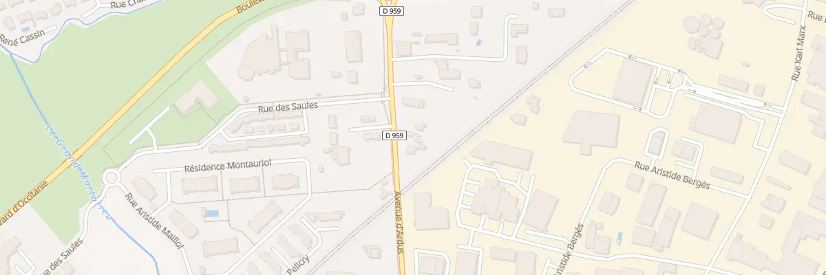 Plan du 70 Rte de Molières à Montauban