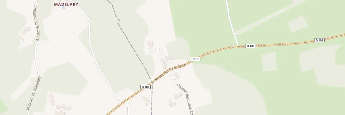 Plan du 119A Les Bartes de Cent Ecus à Sainte-Mondane