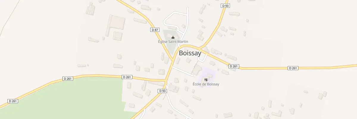 Plan du 5030 Le Bourg à Boissay