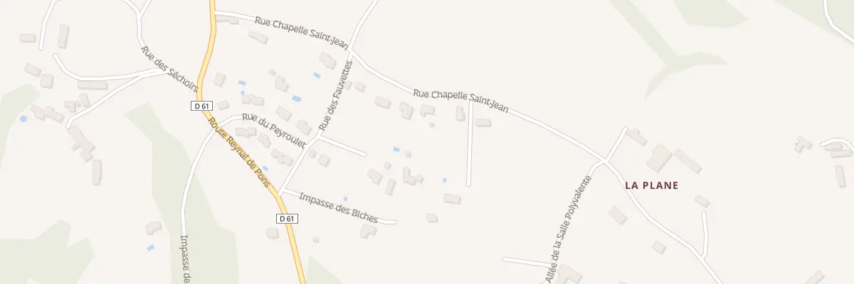 Plan du 286 Rue Chapelle Saint Jean à Carlux