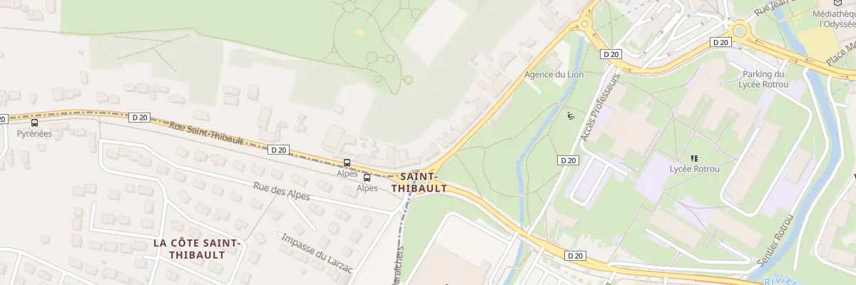 Plan du 104 Rue Saint Thibault à Dreux