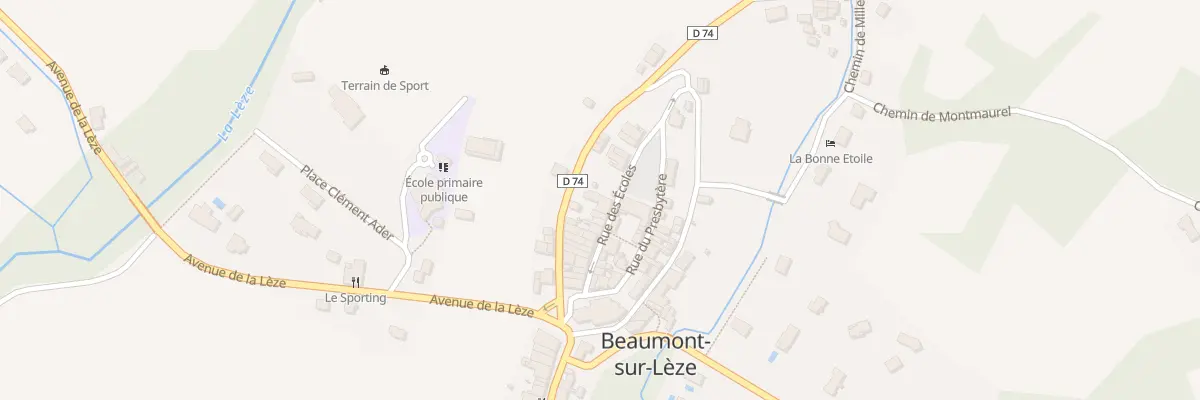 Plan du 23 Rue des Ecoles à Beaumont-sur-Lèze