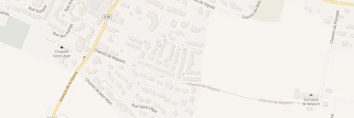 Plan du 20 Rue Louis Pergaud à Eaunes