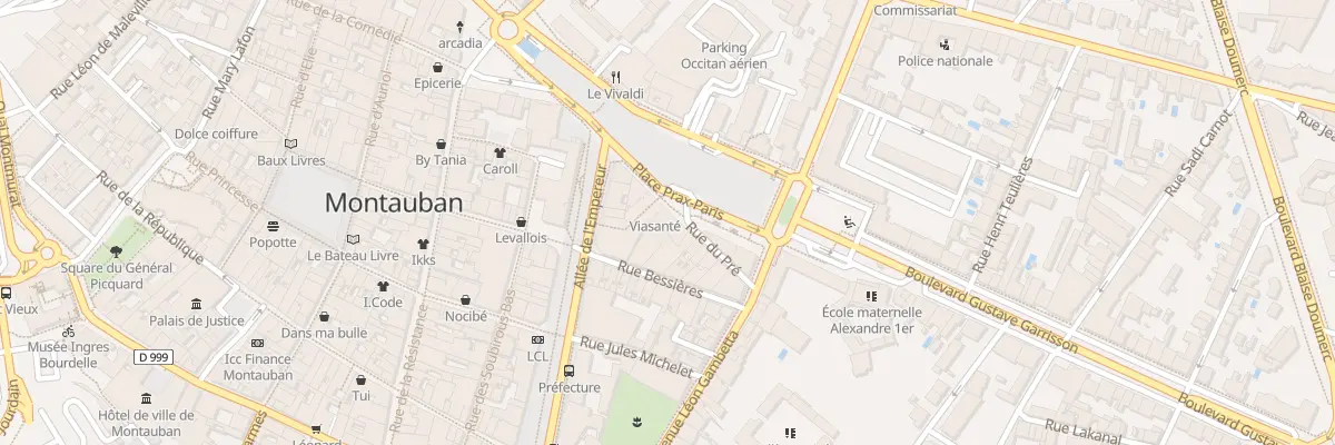 Plan du 5 Pl Prax Paris à Montauban