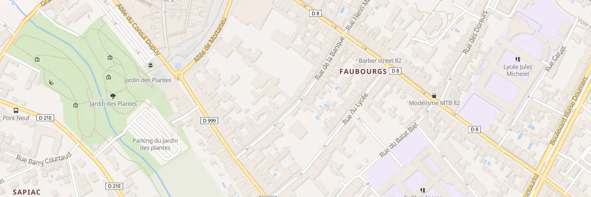 Plan du 26B Rue de la Banque à Montauban