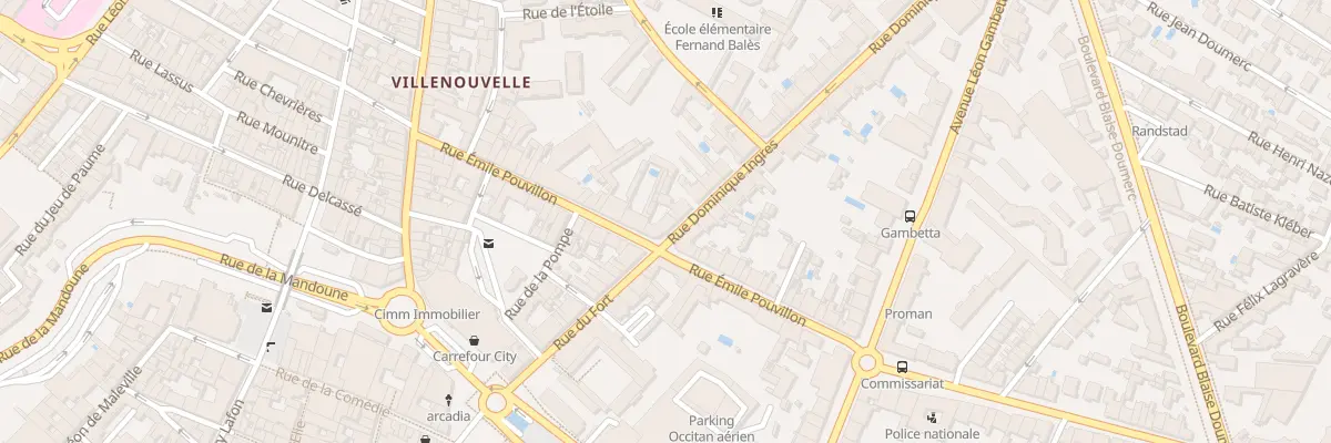 Plan du 1 Rue Ingres à Montauban