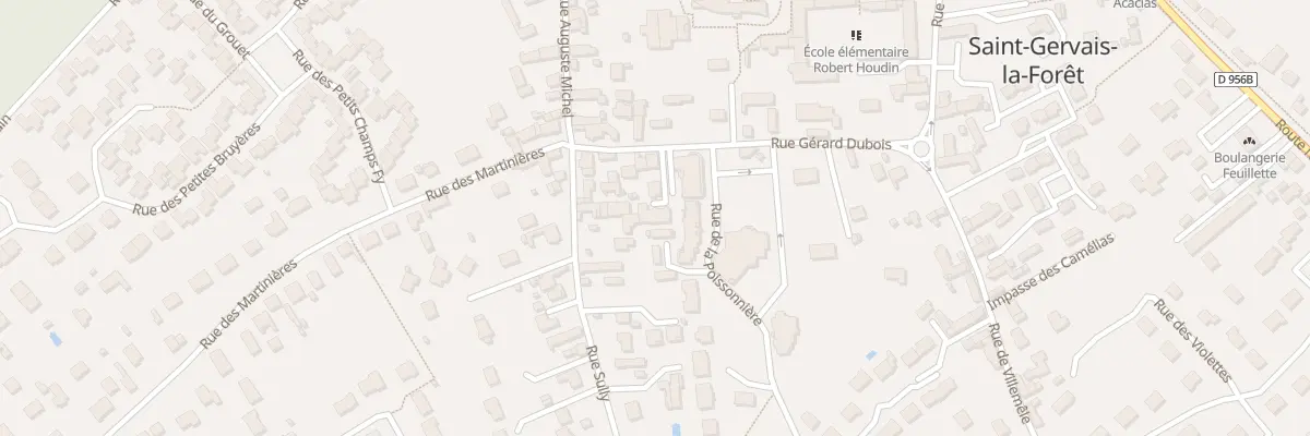 Plan du 14 Rue Gérard Dubois à Saint-Gervais-la-Forêt