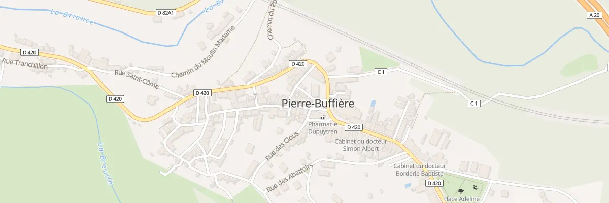 Plan du 3 Rue Dupuytren à Pierre-Buffière