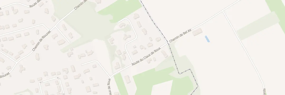 Plan du 535 Rte de Claux de Roux à Fabas