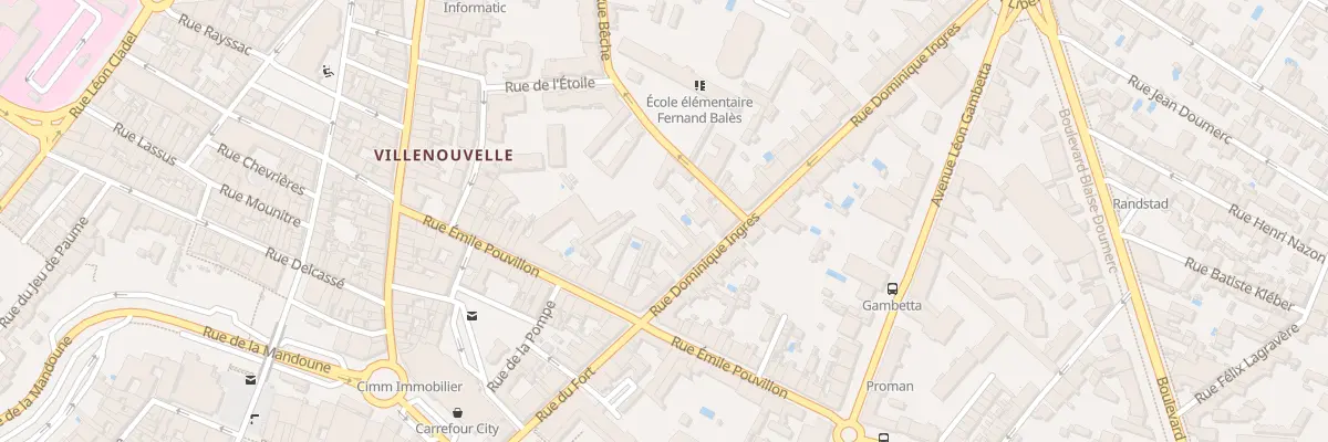 Plan du 7B Rue Ingres à Montauban