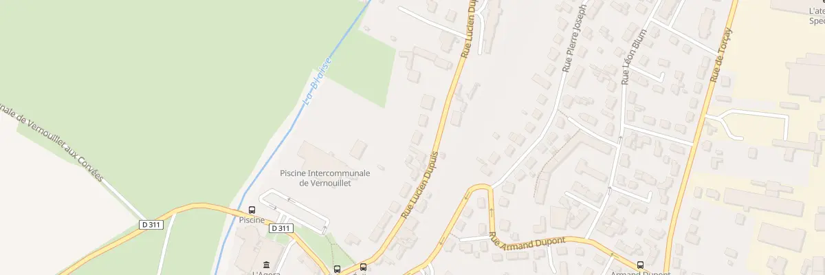 Plan du 15 Rue Lucien Dupuis à Vernouillet