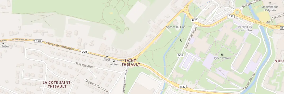 Plan du 96B Rue Saint Thibault à Dreux