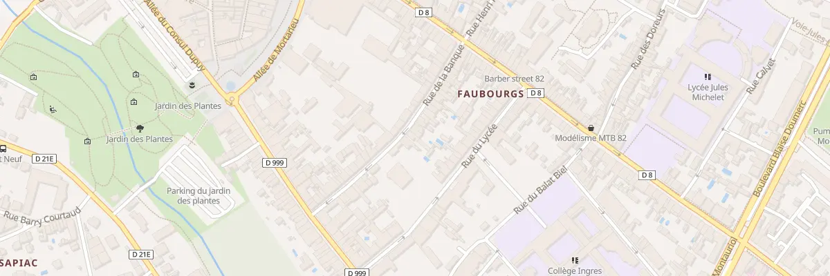 Plan du 33 Rue de la Banque à Montauban