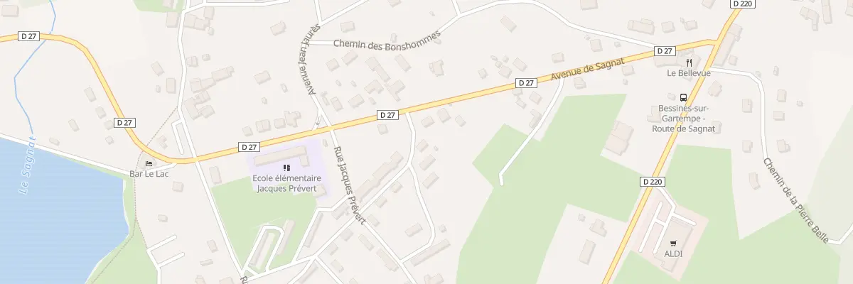 Plan du 109 Rue Jacques Prévert à Bessines-sur-Gartempe