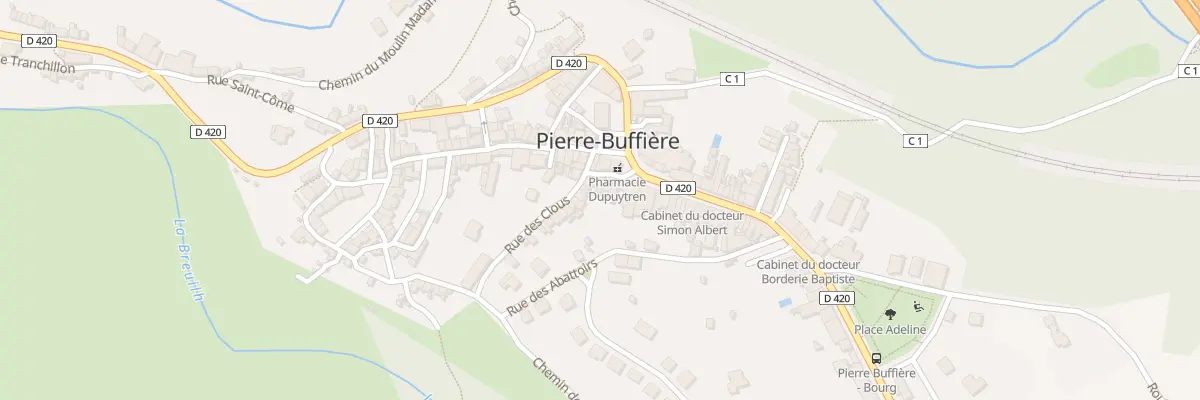 Plan du 3 Rue des Trois Anges à Pierre-Buffière