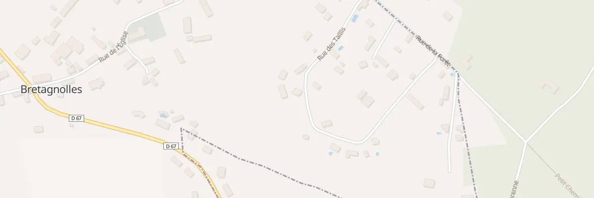 Plan du 10 Rue des Taillis à Bretagnolles