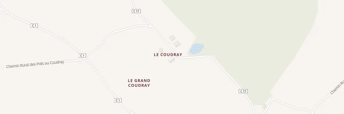 Plan du 1 Le Grand Coudray à Villegouin