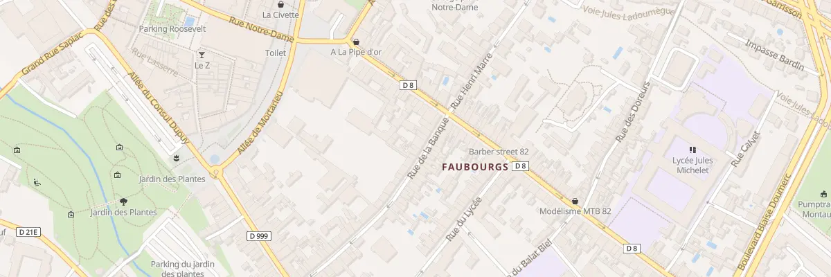 Plan du 10 Rue de la Banque à Montauban