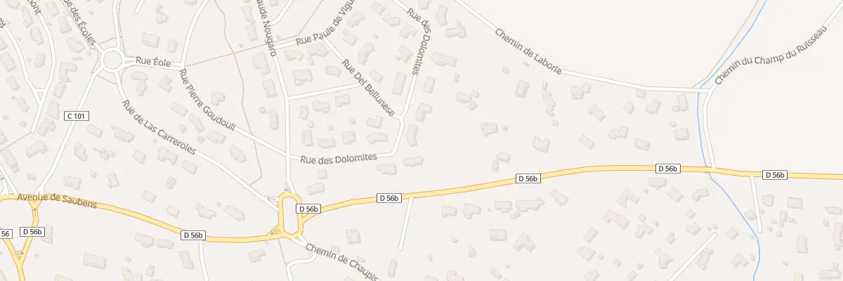 Plan du 33 Rue des Dolomites à Saubens