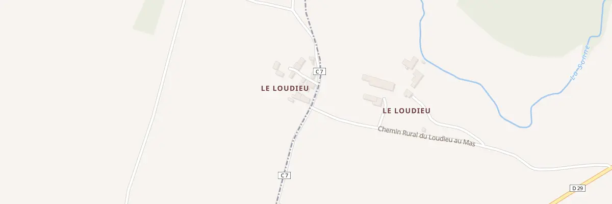 Plan du 1 Le Loudieu à Sacierges-Saint-Martin