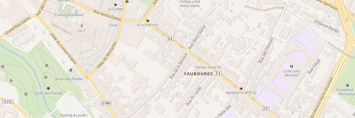Plan du 6 Rue de la Banque à Montauban
