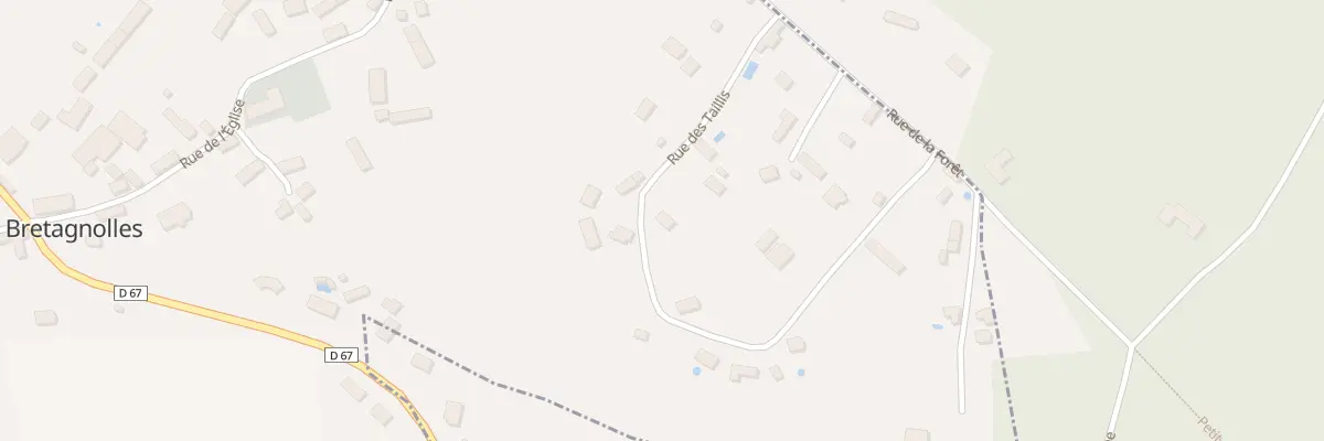 Plan du 5 Rue des Taillis à Bretagnolles