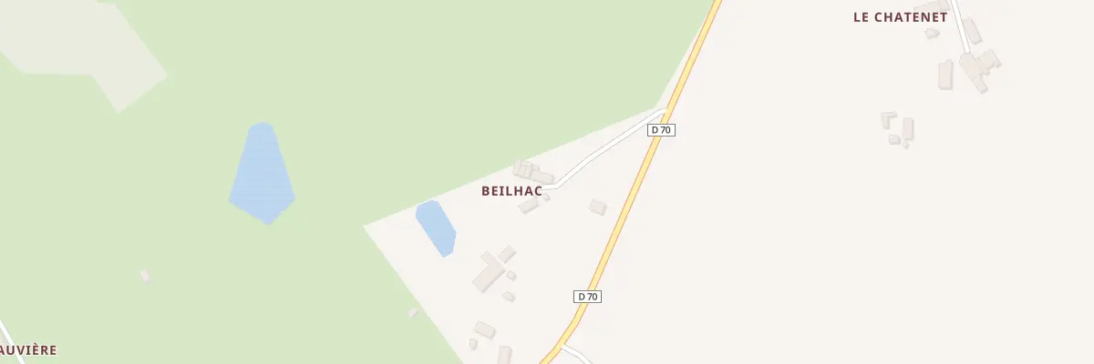 Plan du 2 Beilhac à Château-Chervix