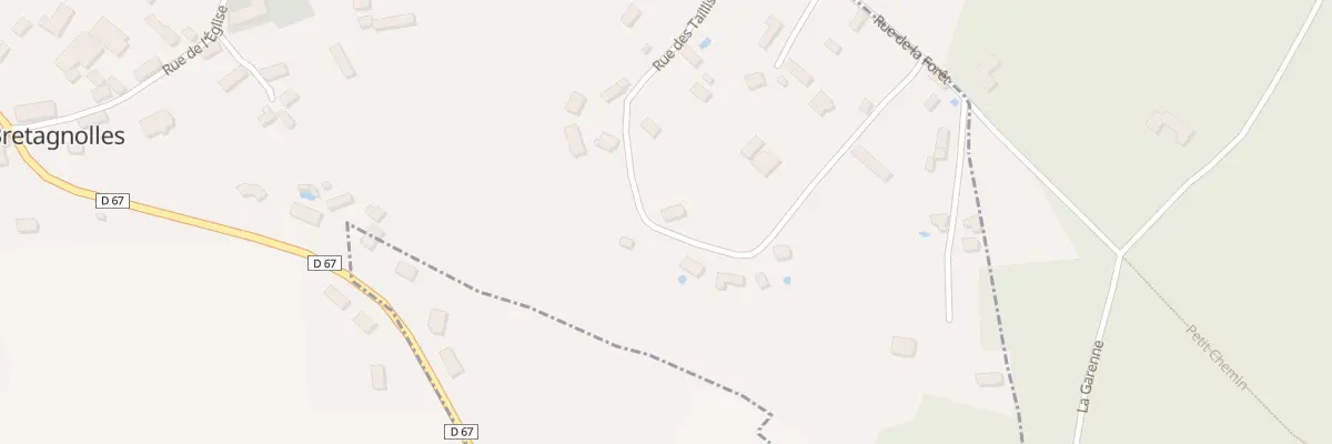 Plan du 7 Rue des Taillis à Bretagnolles
