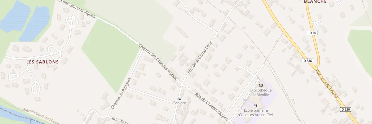 Plan du 13 Rue de la Grand Cour à Ménilles