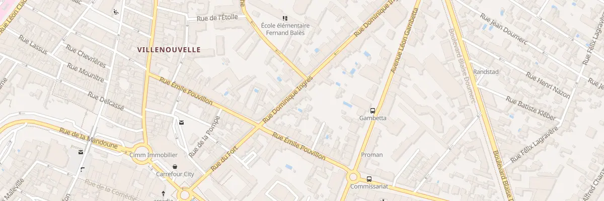Plan du 10B Rue Ingres à Montauban