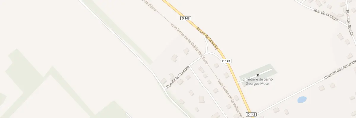 Plan de la Rue de la Couture à Saint-Georges-Motel