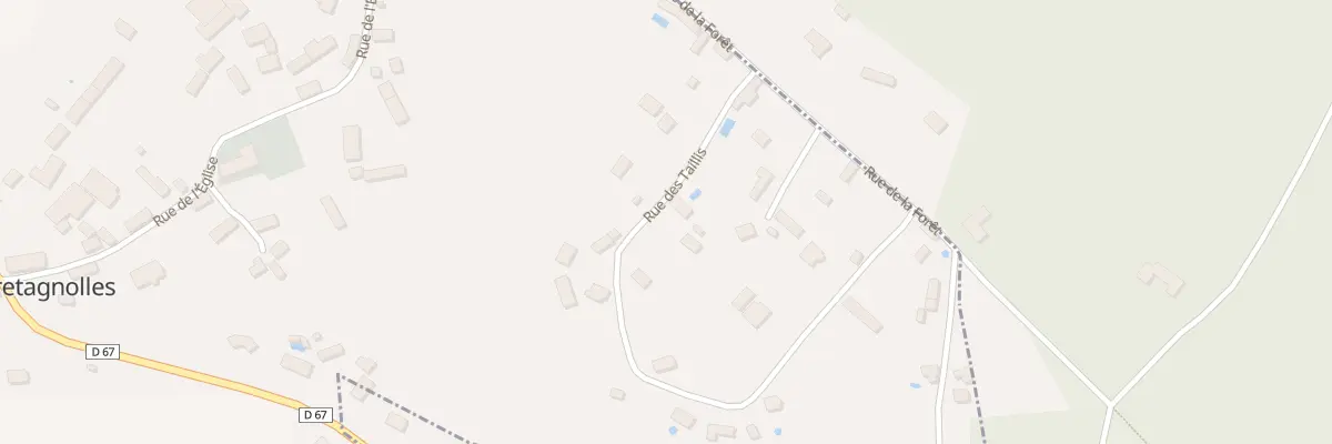 Plan du 1 Rue des Taillis à Bretagnolles
