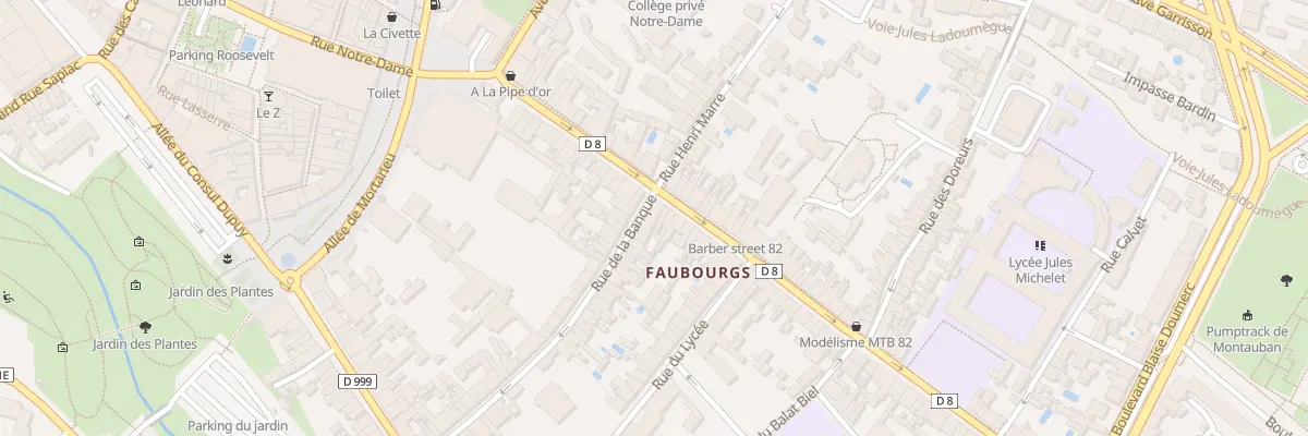 Plan du 1 Rue de la Banque à Montauban