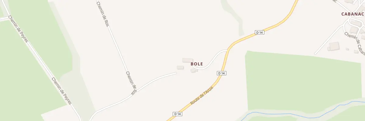 Plan du 222 Bole à Carla-Bayle