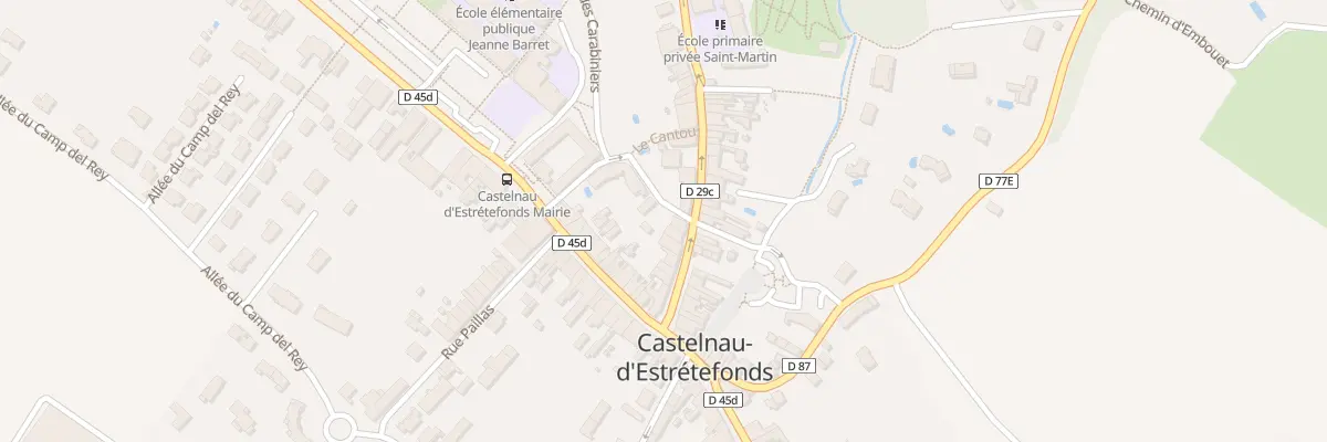 Plan du 13 Rue de L ’Eglise à Castelnau-d’Estrétefonds