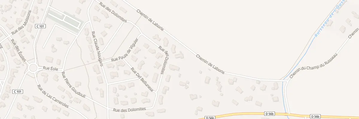 Plan du 25 Rue des Dolomites à Saubens