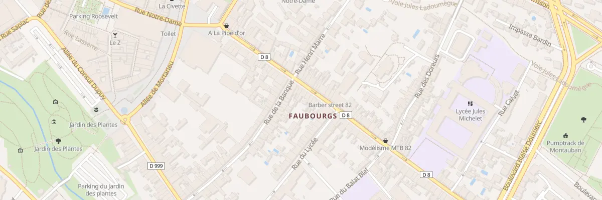 Plan du 79 Rue Faubourg Lacapelle à Montauban