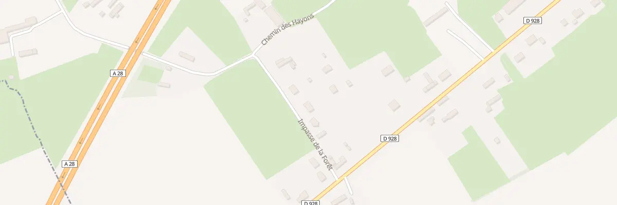 Plan du 2C Imp de la Forêt à Esclavelles