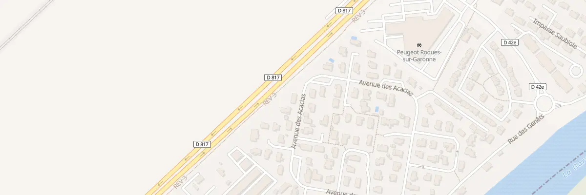 Plan du 23 Av des Acacias à Roques