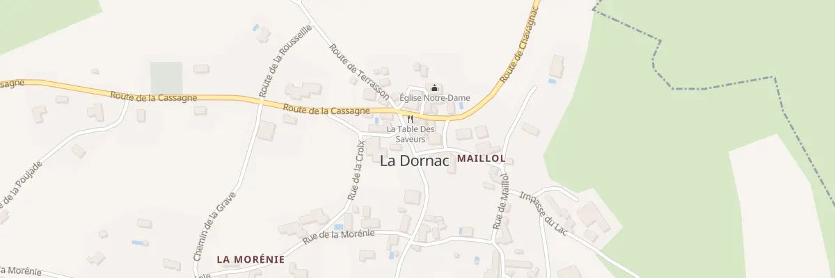 Plan du 17 Le Bourg à La Dornac