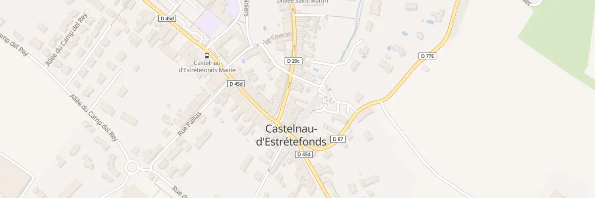 Plan du 10 Rue de L ’Eglise à Castelnau-d’Estrétefonds