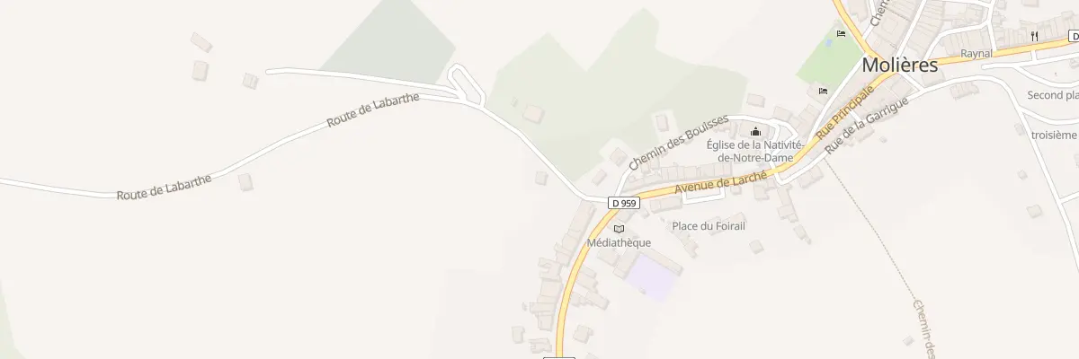 Plan du 85 Rte de Labarthe à Molières