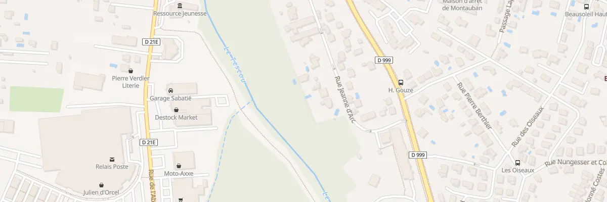 Plan du 16 Rue Jeanne d’Arc à Montauban