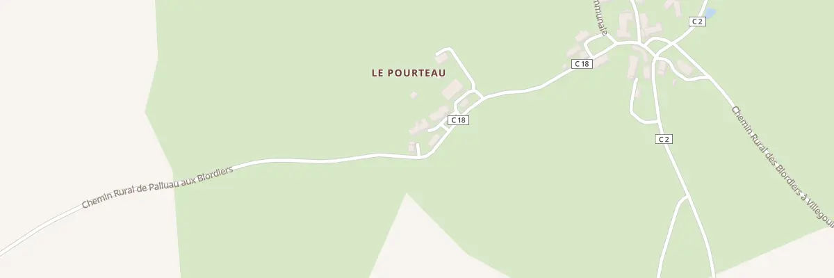 Plan du 6 Le Pourteau à Villegouin