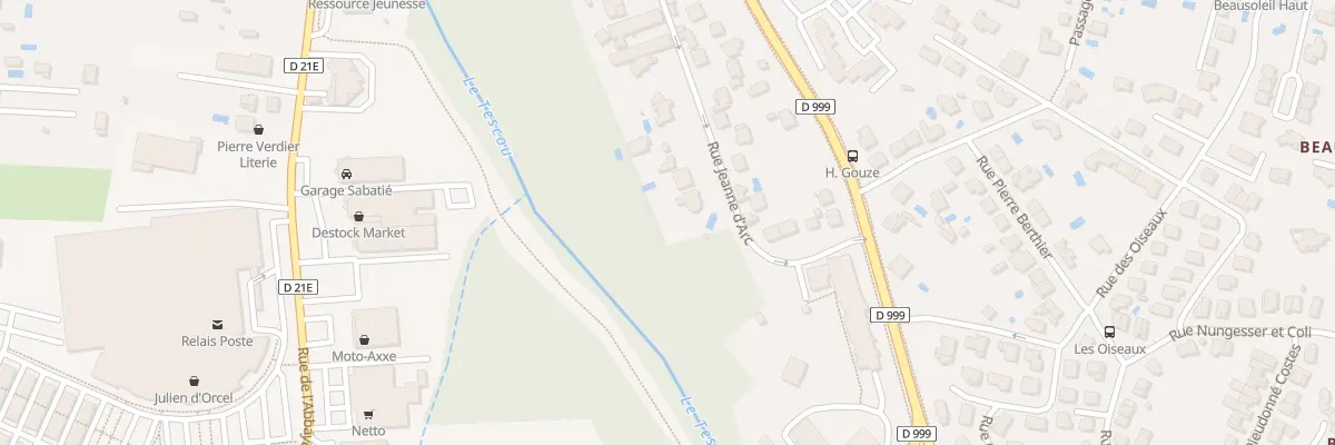Plan du 18 Rue Jeanne d’Arc à Montauban