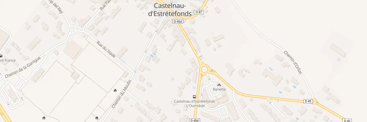 Plan du 50 Grande Rue à Castelnau-d’Estrétefonds