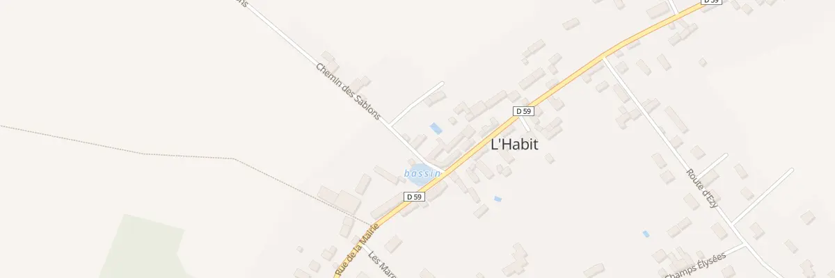 Plan du 2 Che des Sablons à L’Habit
