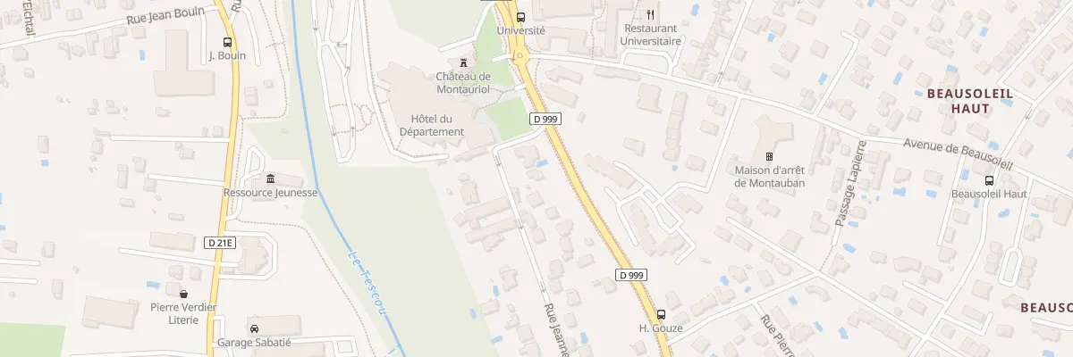 Plan du 3 Rue Jeanne d’Arc à Montauban